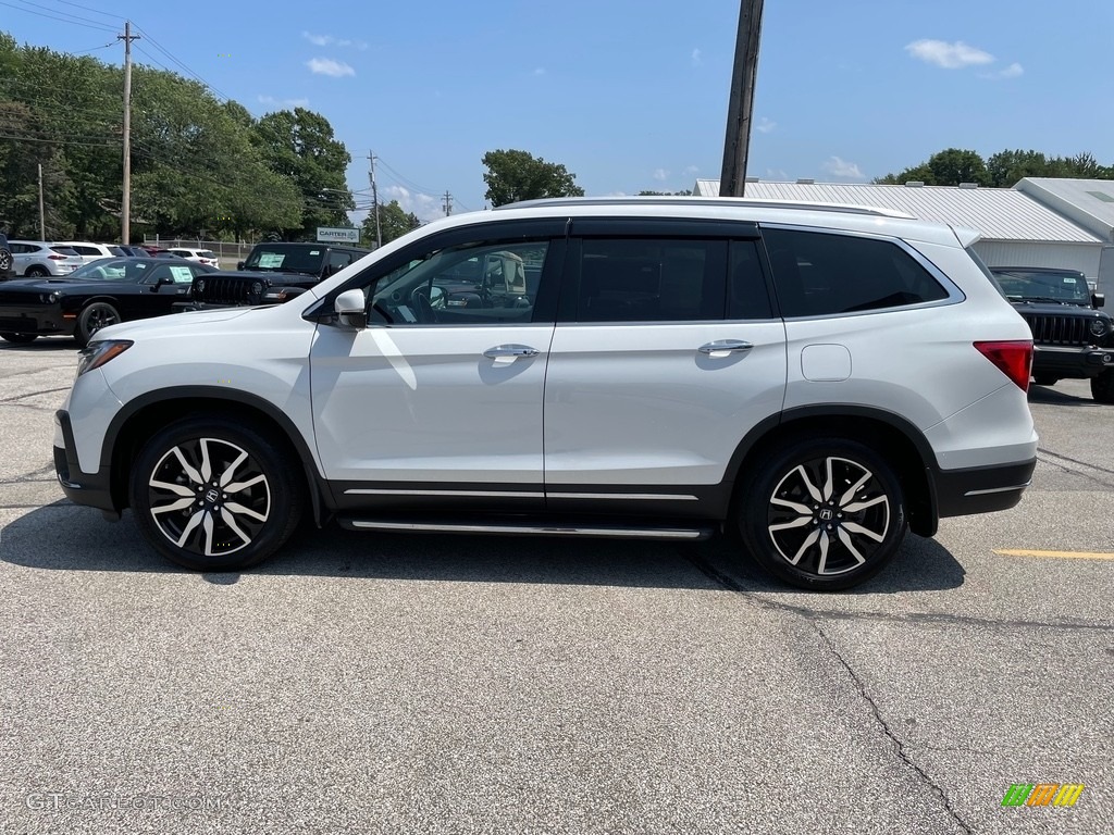 Platinum White Pearl 2021 Honda Pilot Touring AWD Exterior Photo #142636658