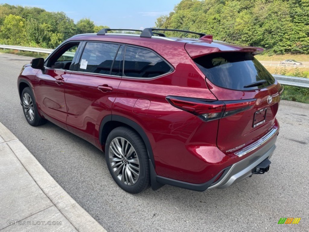 2021 Highlander Platinum AWD - Ruby Flare Pearl / Glazed Caramel photo #2