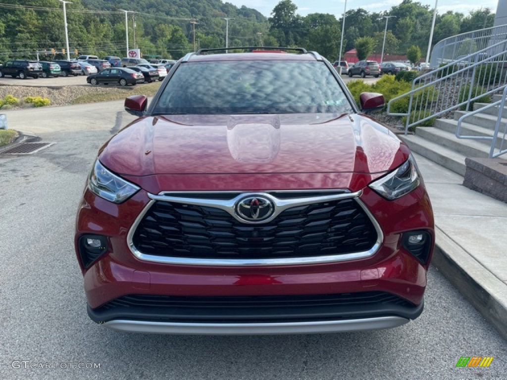 2021 Highlander Platinum AWD - Ruby Flare Pearl / Glazed Caramel photo #6