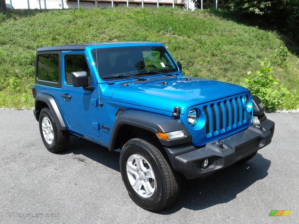 2021 Wrangler Sport 4x4 - Hydro Blue Pearl / Black photo #4