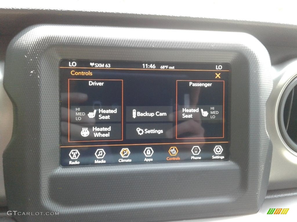 2021 Jeep Wrangler Sport 4x4 Controls Photo #142638428