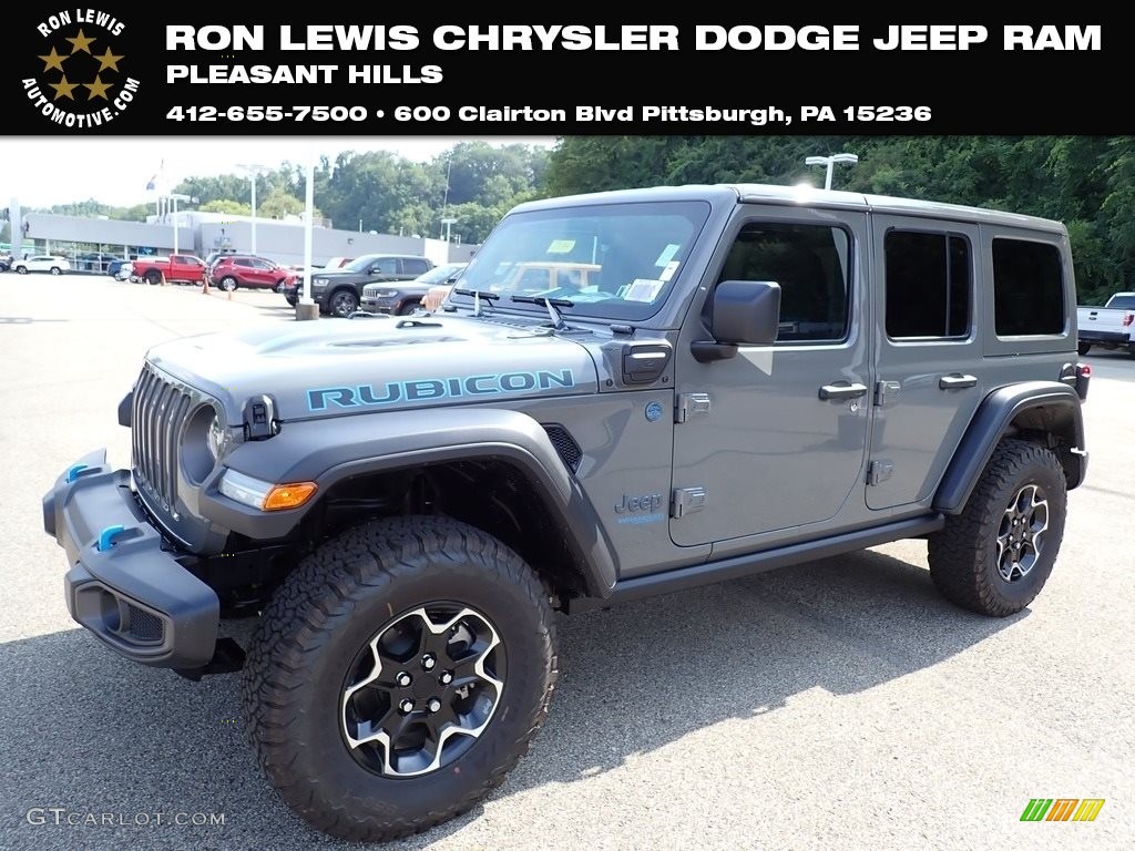 2021 Wrangler Unlimited Rubicon 4xe Hybrid - Sting-Gray / Black photo #1