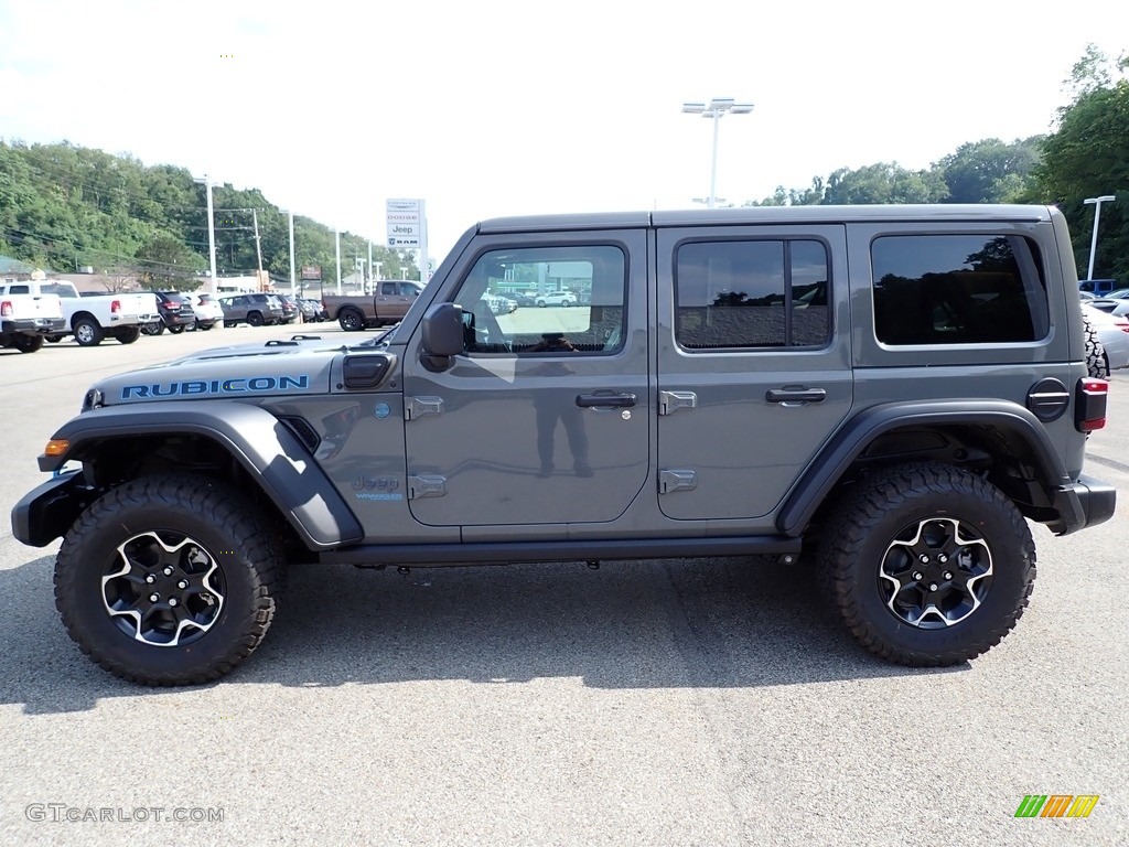 Sting-Gray 2021 Jeep Wrangler Unlimited Rubicon 4xe Hybrid Exterior Photo #142639364