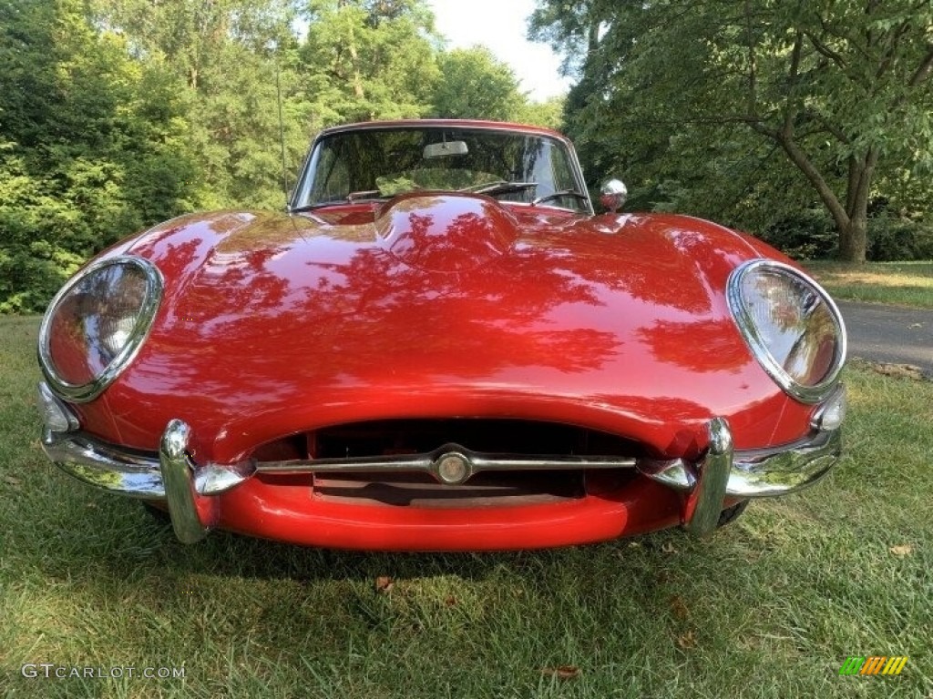 Carmen Red 1964 Jaguar E-Type XKE 3.8 Fixed Head Coupe Exterior Photo #142639814