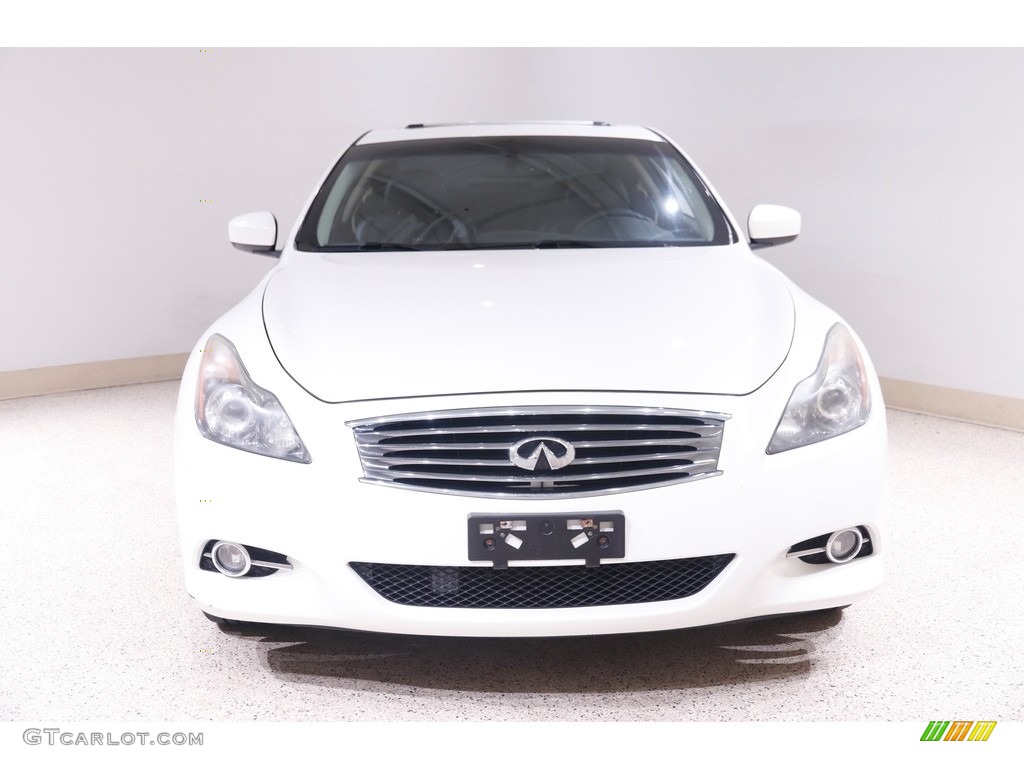 2011 G 37 x AWD Coupe - Moonlight White / Graphite photo #2