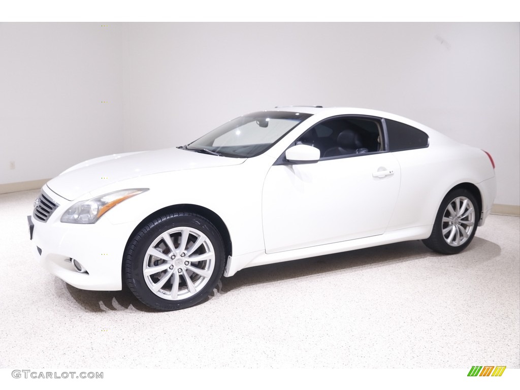 2011 G 37 x AWD Coupe - Moonlight White / Graphite photo #3