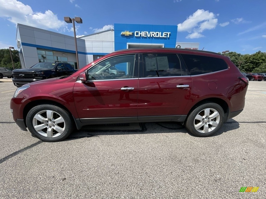 2016 Traverse LT AWD - Siren Red Tintcoat / Ebony photo #2