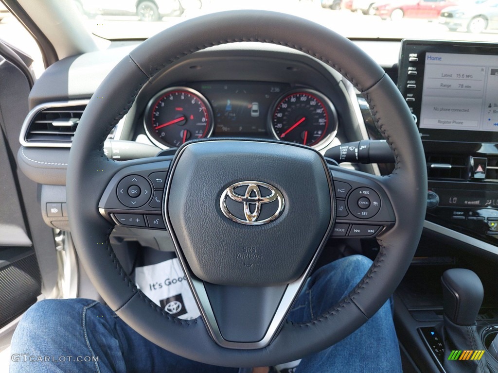 2021 Toyota Camry XSE Black Steering Wheel Photo #142640399