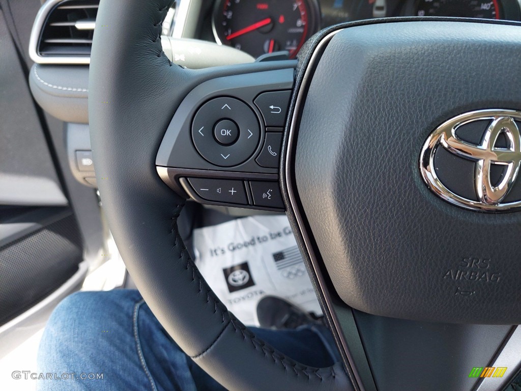 2021 Toyota Camry XSE Black Steering Wheel Photo #142640414