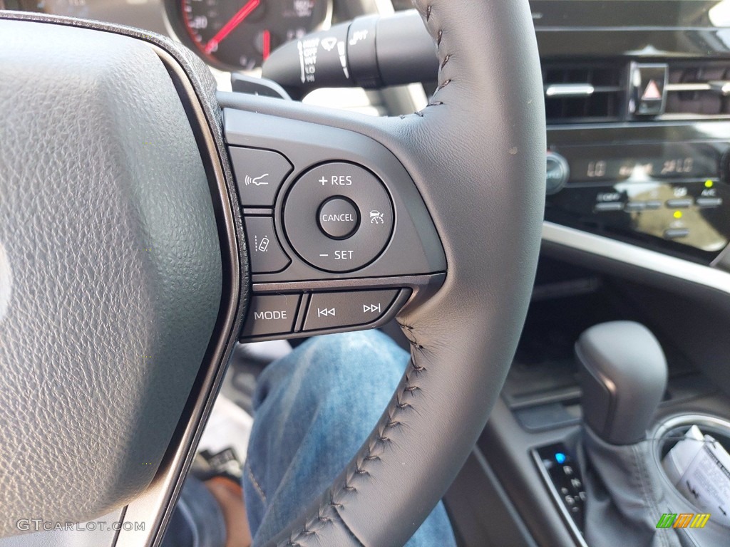 2021 Toyota Camry XSE Black Steering Wheel Photo #142640426