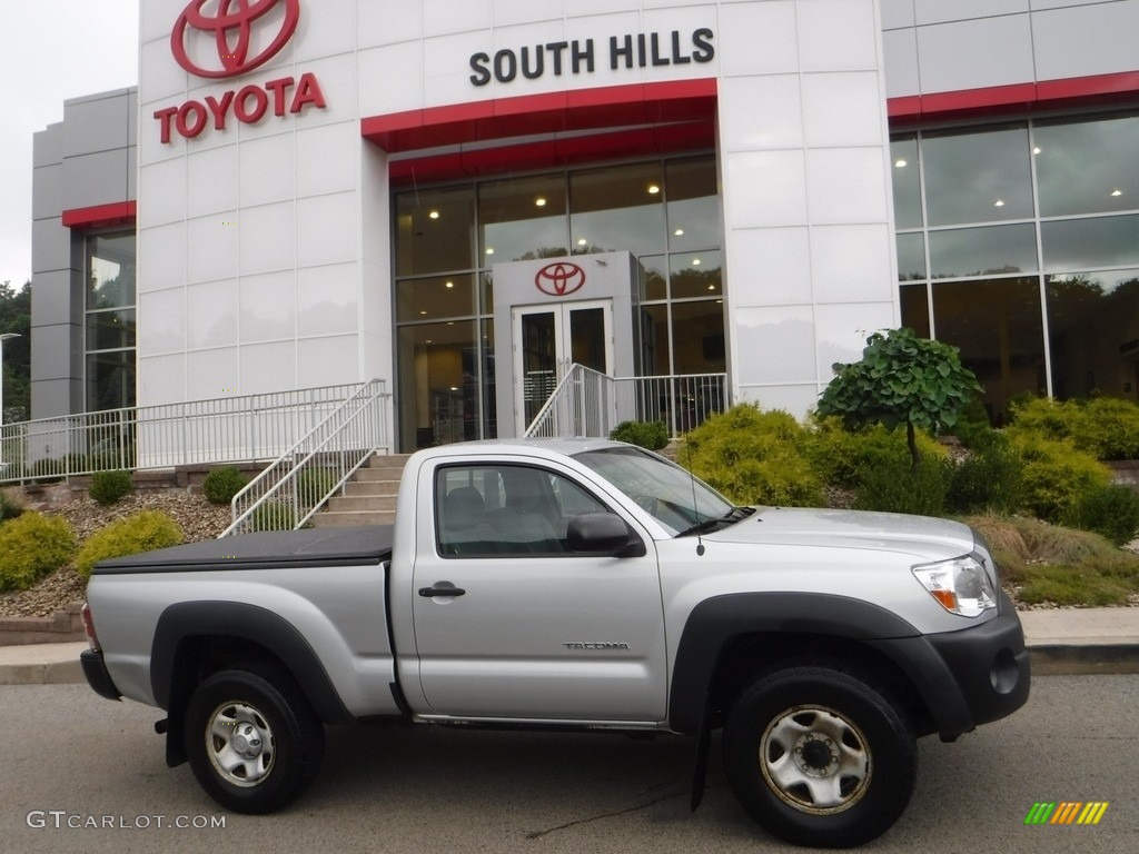 2009 Tacoma Regular Cab 4x4 - Silver Streak Mica / Graphite Gray photo #2