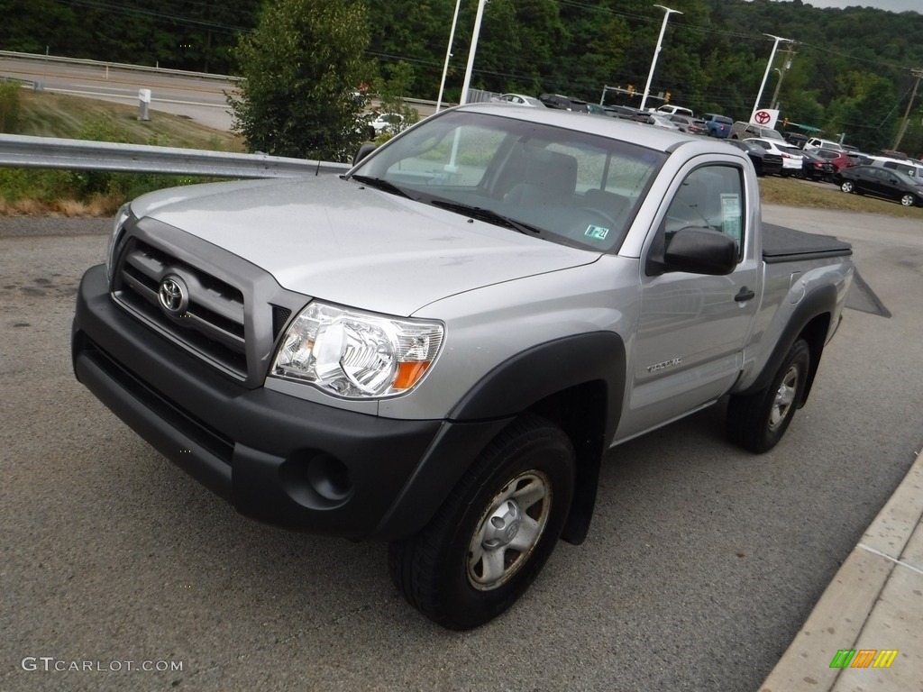 2009 Tacoma Regular Cab 4x4 - Silver Streak Mica / Graphite Gray photo #9