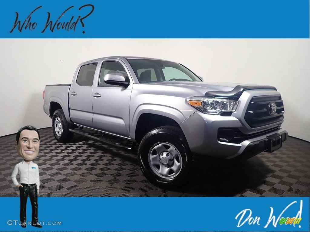 2020 Tacoma SR Double Cab 4x4 - Silver Sky Metallic / Cement photo #1