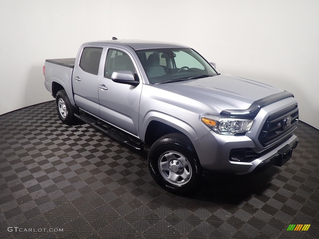 2020 Tacoma SR Double Cab 4x4 - Silver Sky Metallic / Cement photo #3
