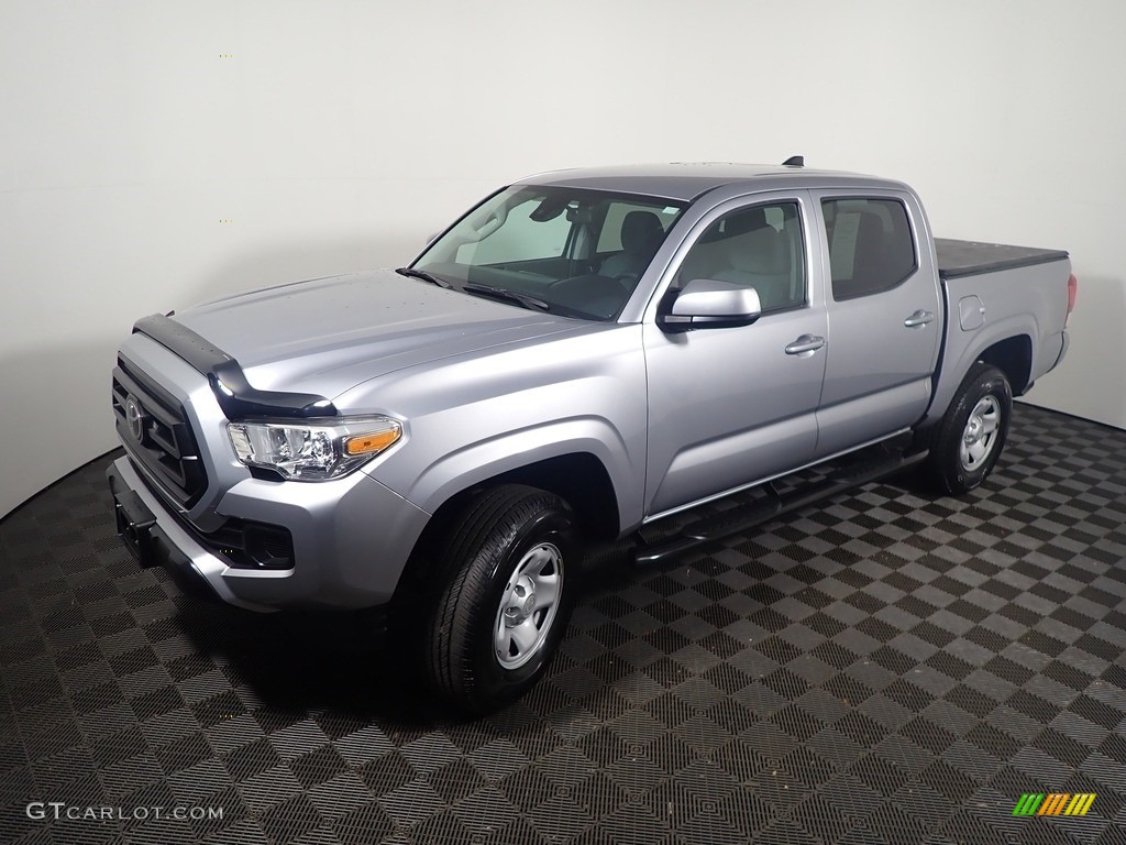 2020 Tacoma SR Double Cab 4x4 - Silver Sky Metallic / Cement photo #9