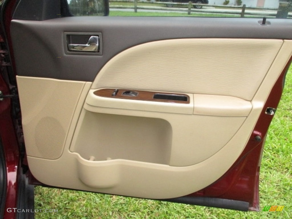 2008 Taurus SEL - Merlot Metallic / Camel photo #38