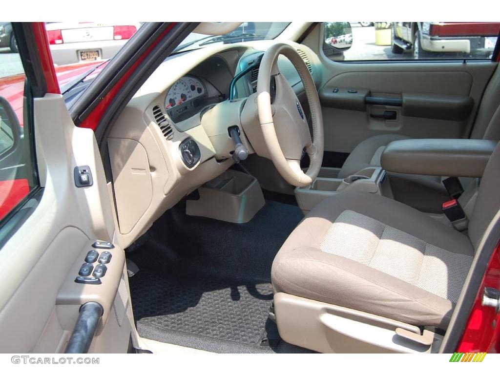 2005 Explorer Sport Trac XLT - Bright Red / Medium Dark Flint photo #3