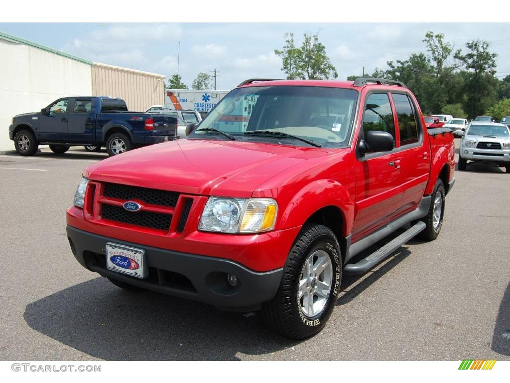 2005 Explorer Sport Trac XLT - Bright Red / Medium Dark Flint photo #10