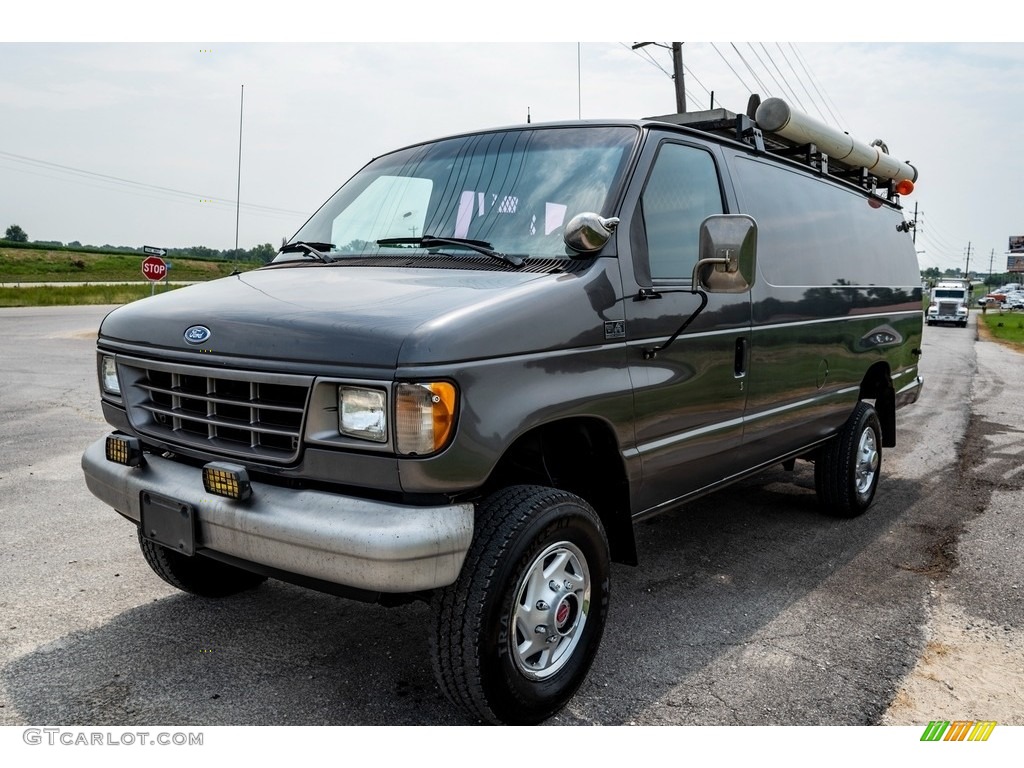 Medium Platinum Metallic 1993 Ford E Series Van E350 Commercial 4x4 Exterior Photo #142644229