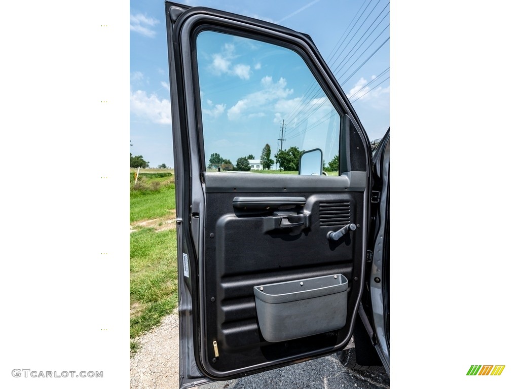 1993 Ford E Series Van E350 Commercial 4x4 Gray Door Panel Photo #142644523