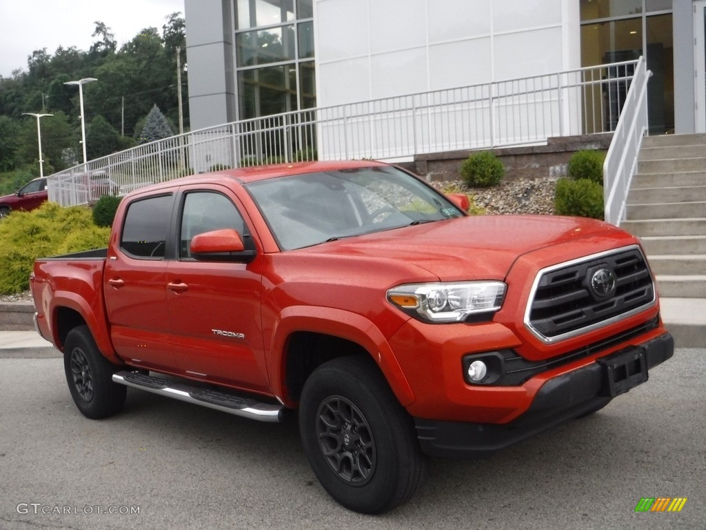 2018 Tacoma SR5 Double Cab 4x4 - Inferno / Cement Gray photo #1