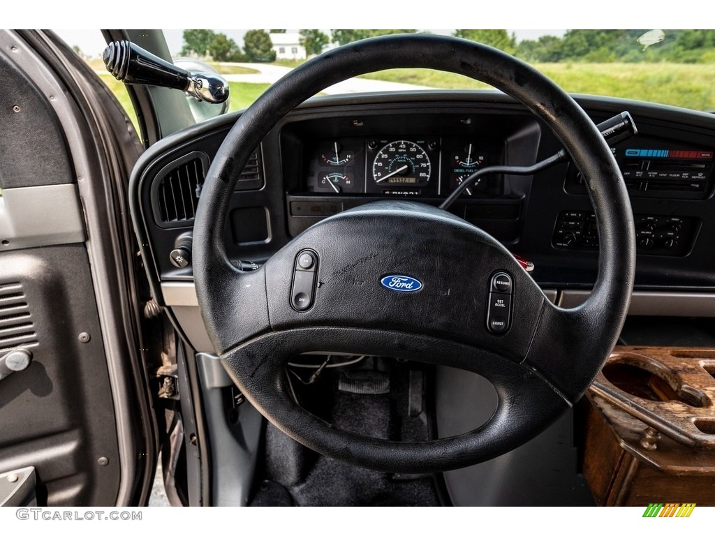 1993 Ford E Series Van E350 Commercial 4x4 Gray Steering Wheel Photo #142644853