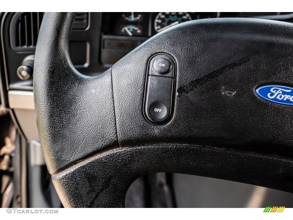 1993 Ford E Series Van E350 Commercial 4x4 Gray Steering Wheel Photo #142644877