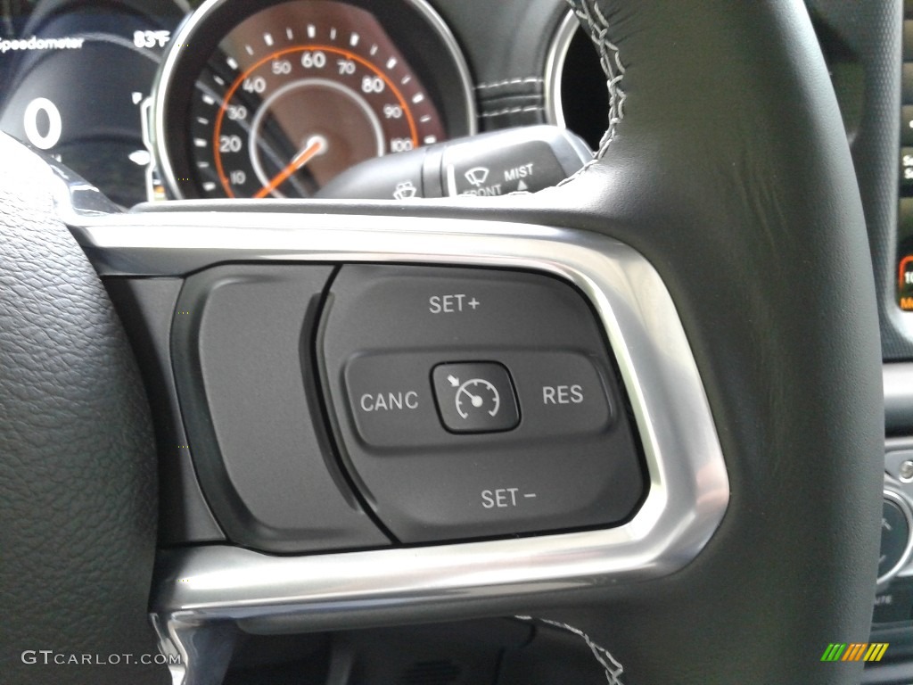 2021 Jeep Gladiator Overland 4x4 Black Steering Wheel Photo #142646185