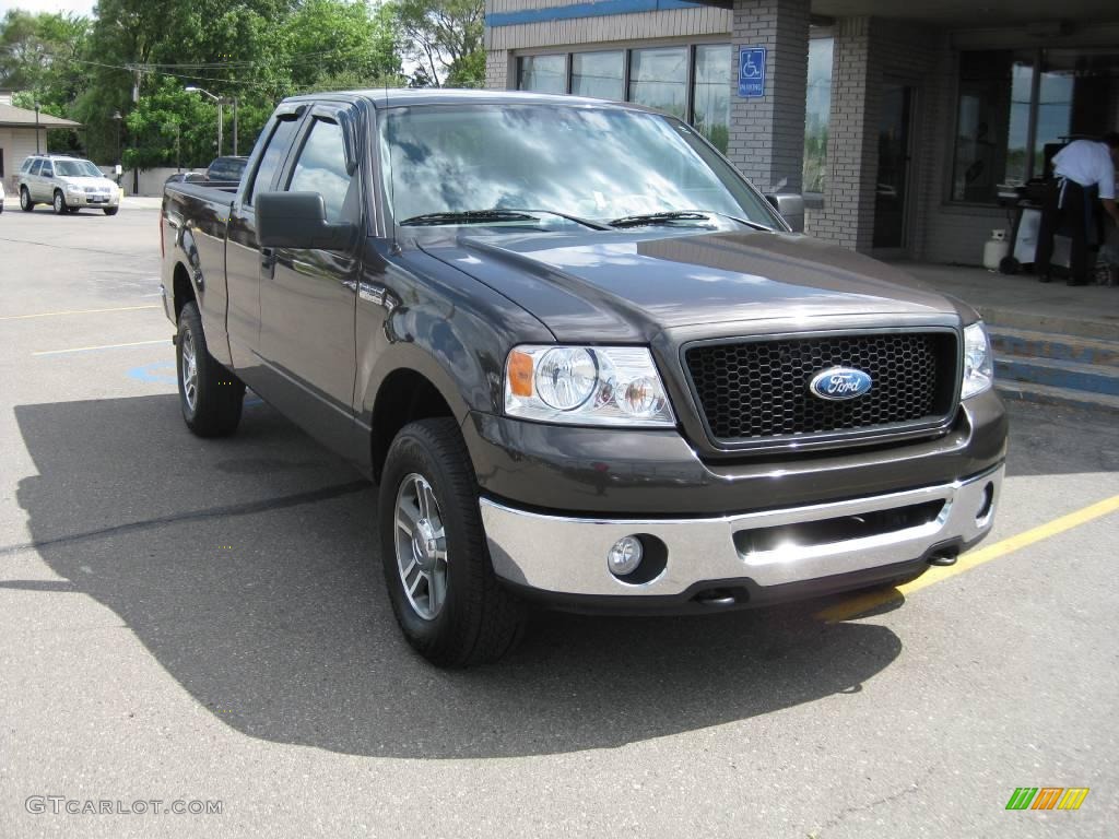 2006 F150 XLT SuperCab 4x4 - Dark Shadow Grey Metallic / Medium/Dark Flint photo #14