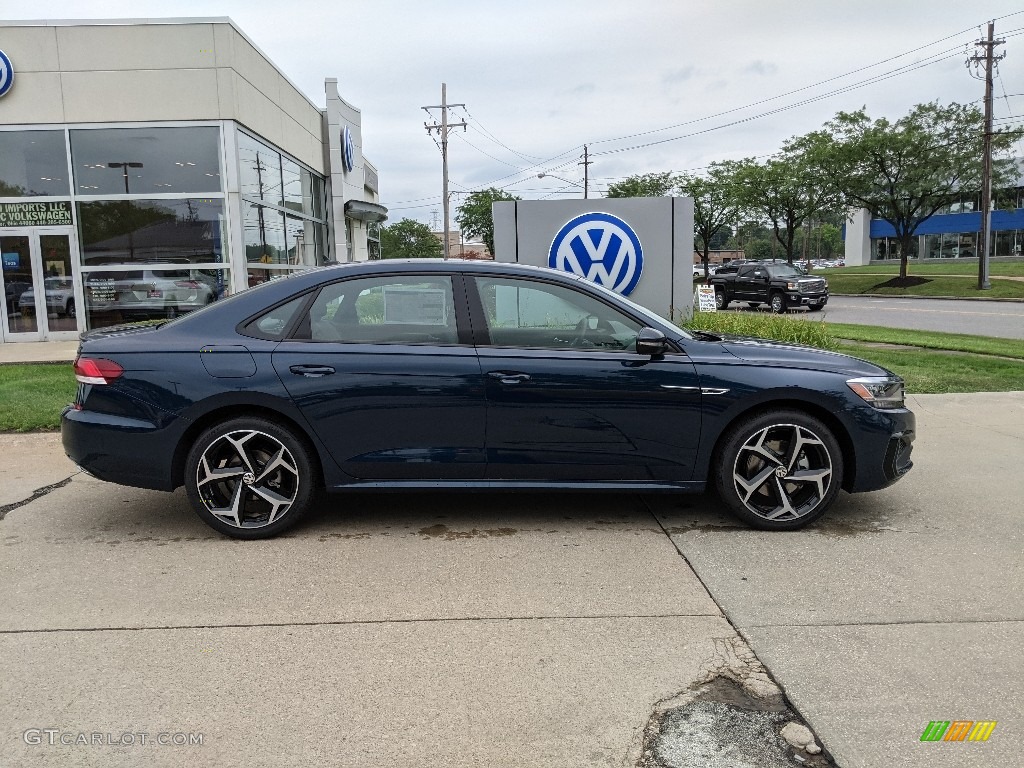 Tourmaline Blue Metallic 2021 Volkswagen Passat R-Line Exterior Photo #142647928