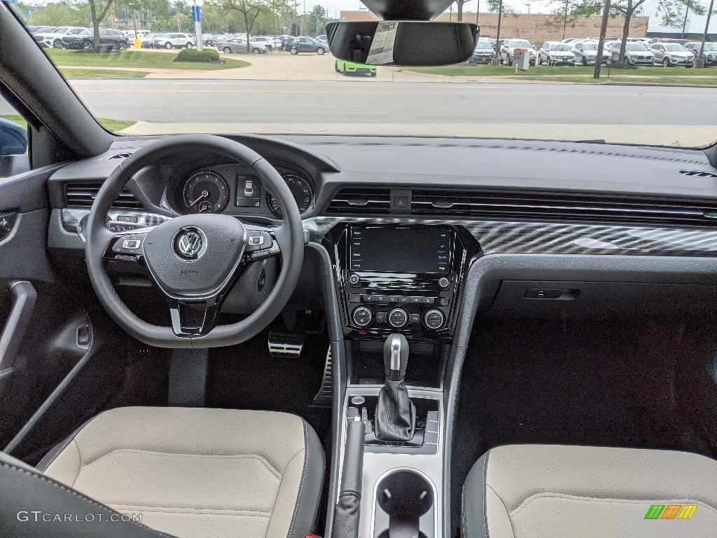 2021 Volkswagen Passat R-Line Shetland Beige/Black Dashboard Photo #142647949