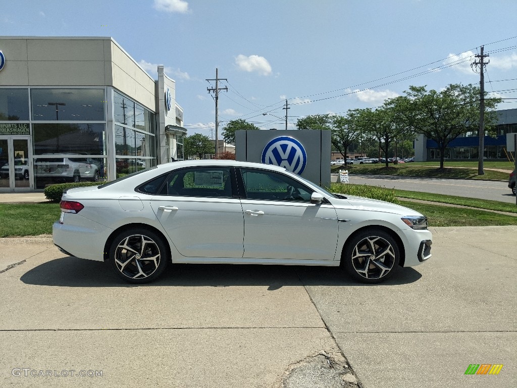 Pure White 2021 Volkswagen Passat R-Line Exterior Photo #142648255