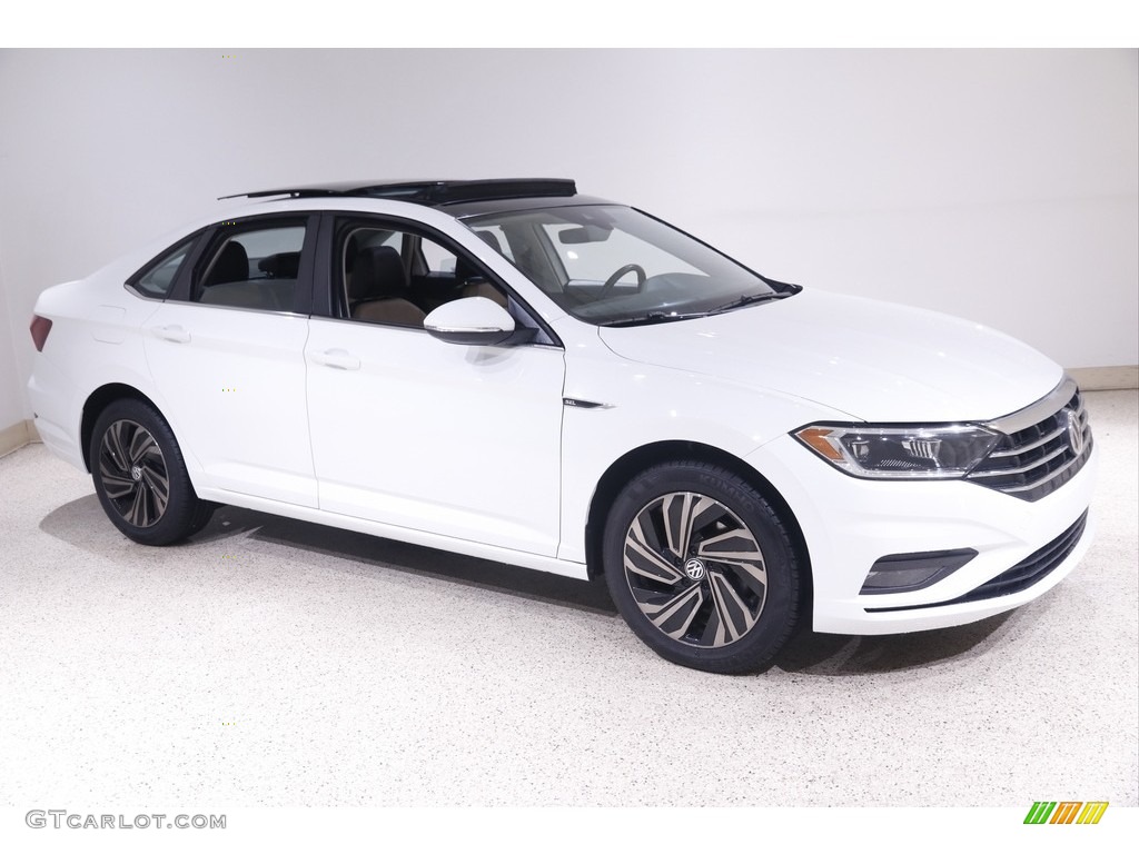 2019 Jetta SEL Premium - Pure White / Dark Beige photo #1