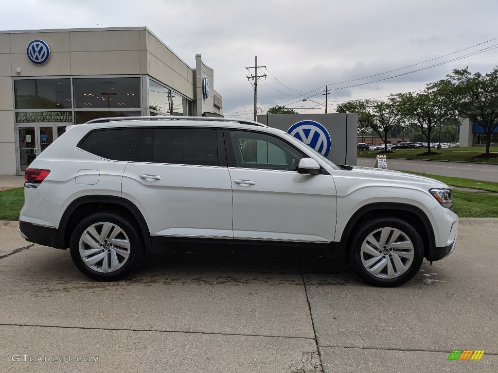 Oryx White Pearl 2021 Volkswagen Atlas SEL 4Motion Exterior Photo #142648375