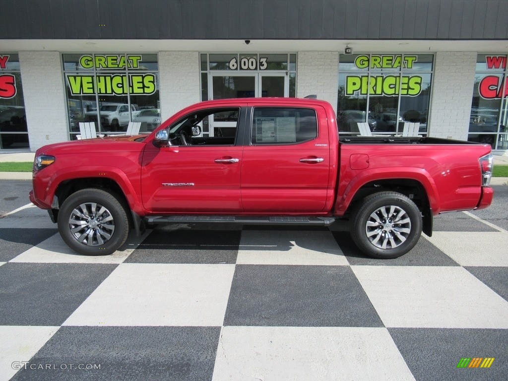 2020 Tacoma Limited Double Cab 4x4 - Barcelona Red Metallic / Black photo #1