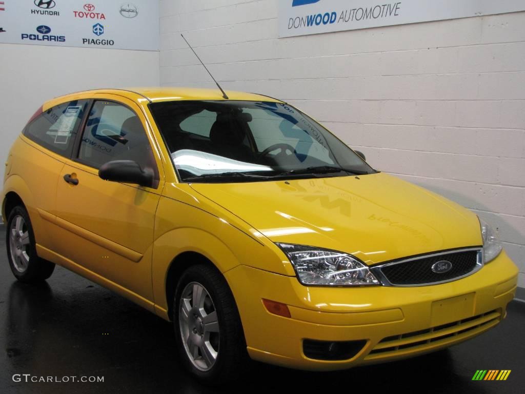 Screaming Yellow Ford Focus