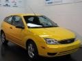 2006 Screaming Yellow Ford Focus ZX3 SES Hatchback  photo #1