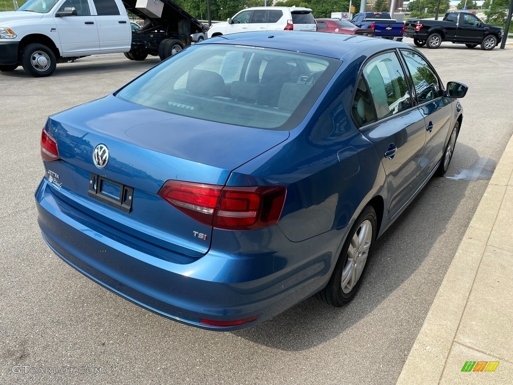 2018 Jetta S - Silk Blue Metallic / Black/Palladium Gray photo #5