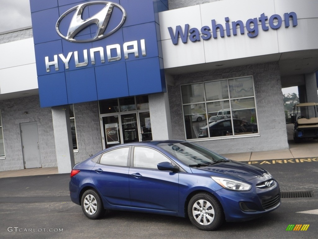 2015 Accent GLS - Pacific Blue / Gray photo #2