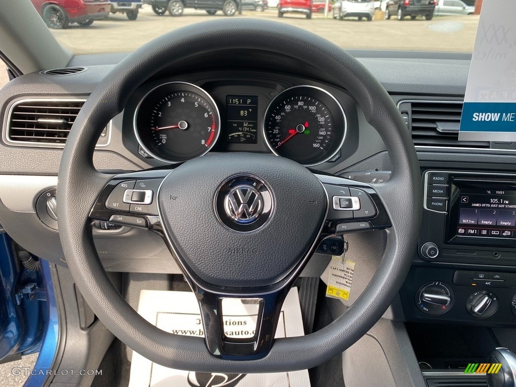 2018 Jetta S - Silk Blue Metallic / Black/Palladium Gray photo #14