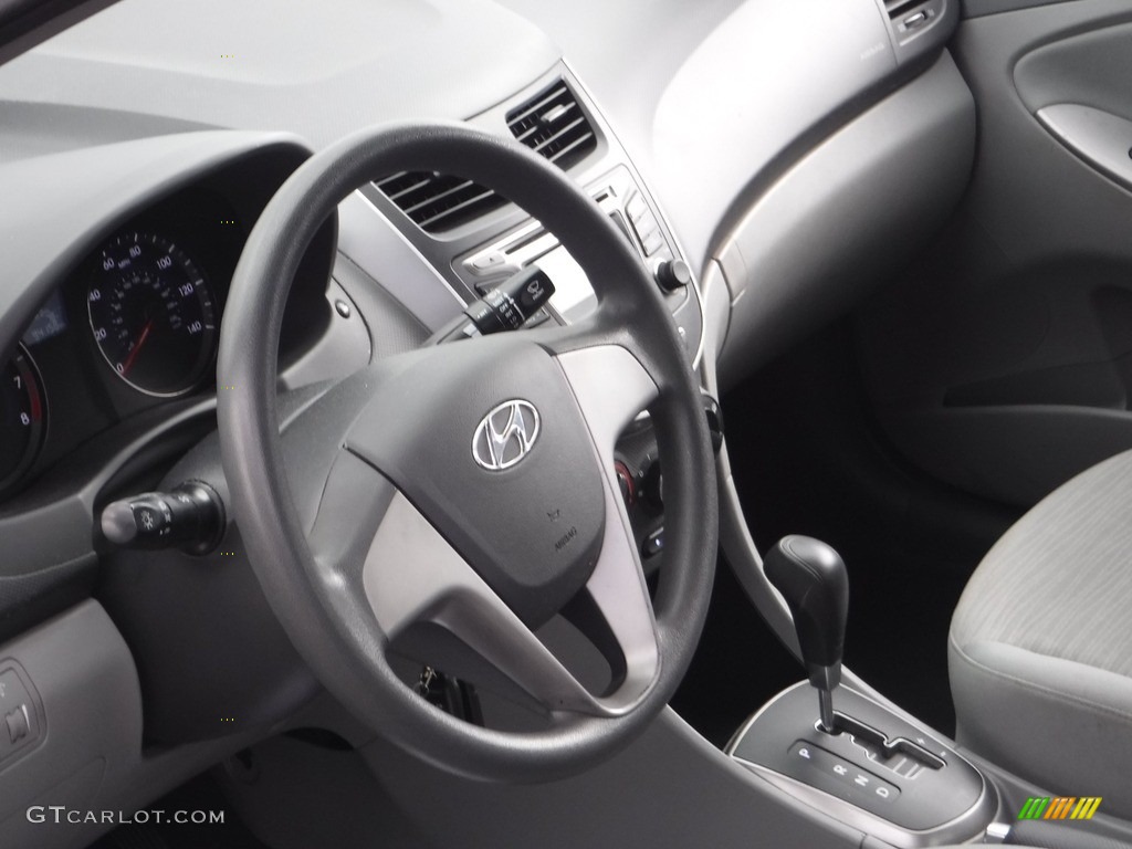 2015 Accent GLS - Pacific Blue / Gray photo #8