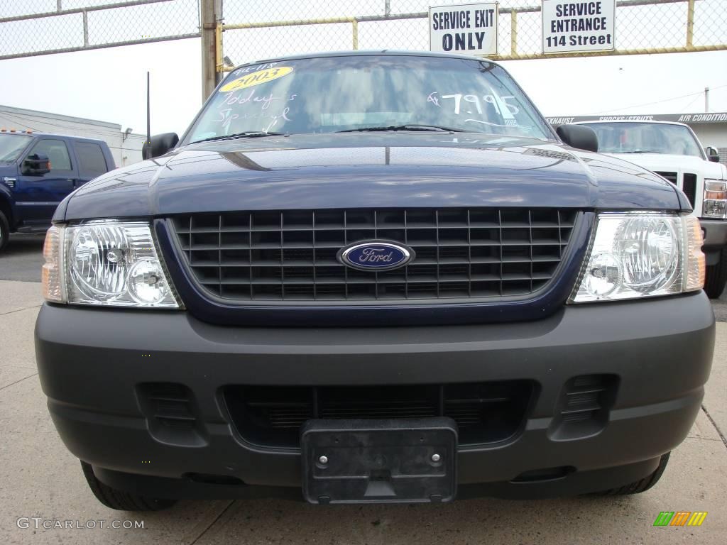 2003 Explorer XLS 4x4 - True Blue Metallic / Midnight Gray photo #2