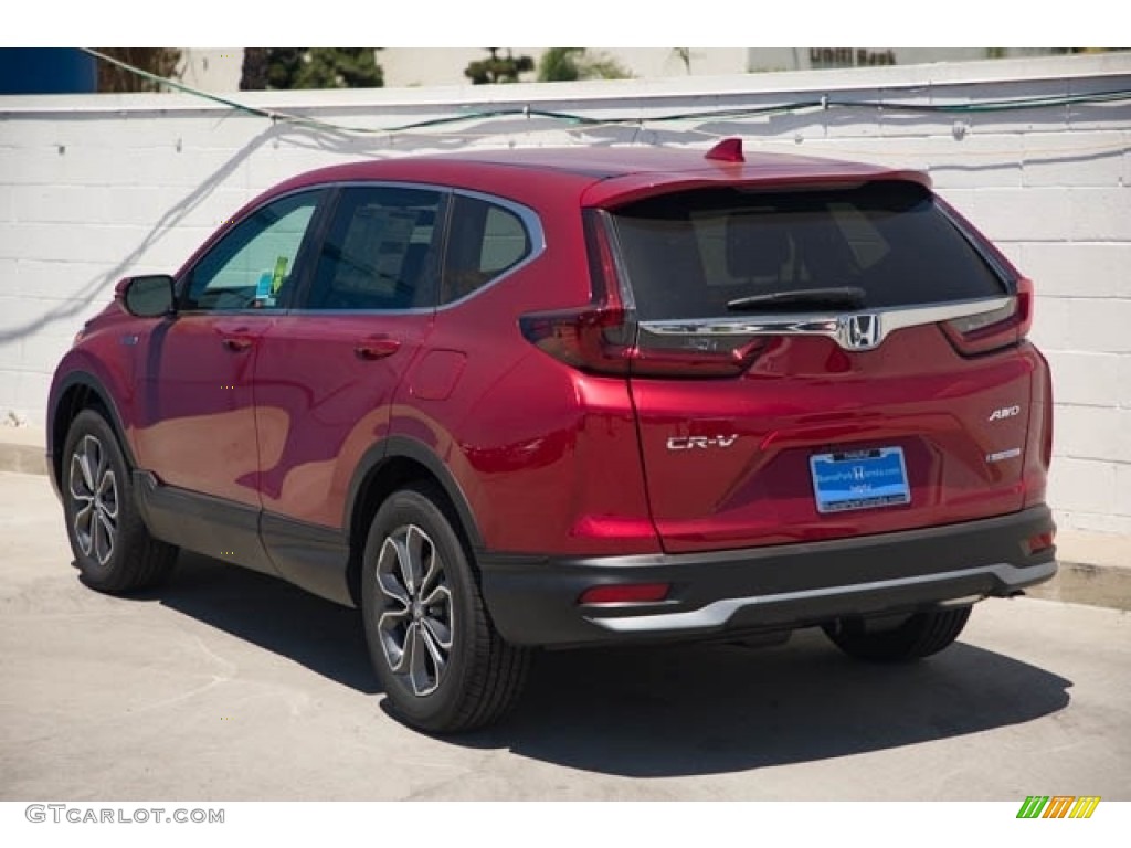2021 CR-V EX AWD Hybrid - Radiant Red Metallic / Gray photo #2