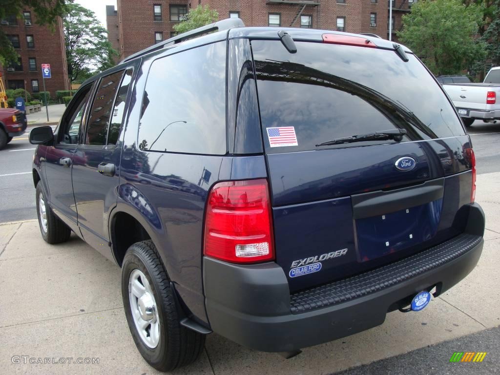 2003 Explorer XLS 4x4 - True Blue Metallic / Midnight Gray photo #7