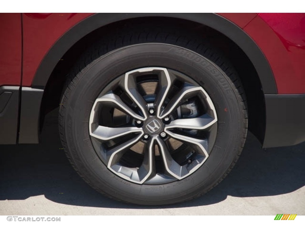 2021 CR-V EX AWD Hybrid - Radiant Red Metallic / Gray photo #9