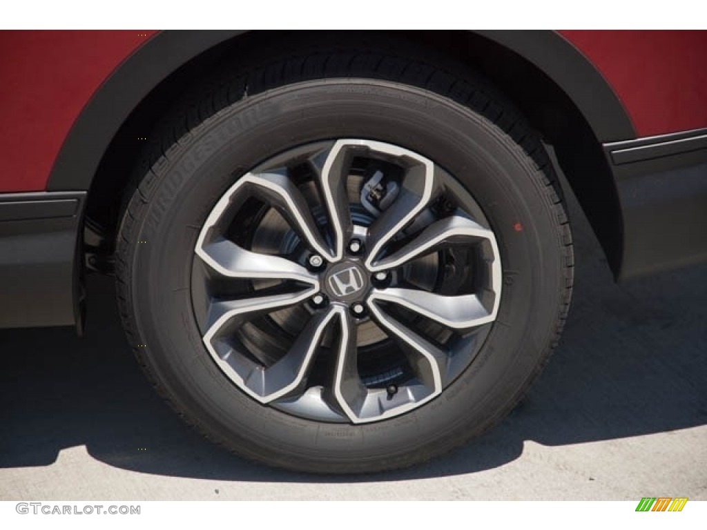 2021 CR-V EX AWD Hybrid - Radiant Red Metallic / Gray photo #10