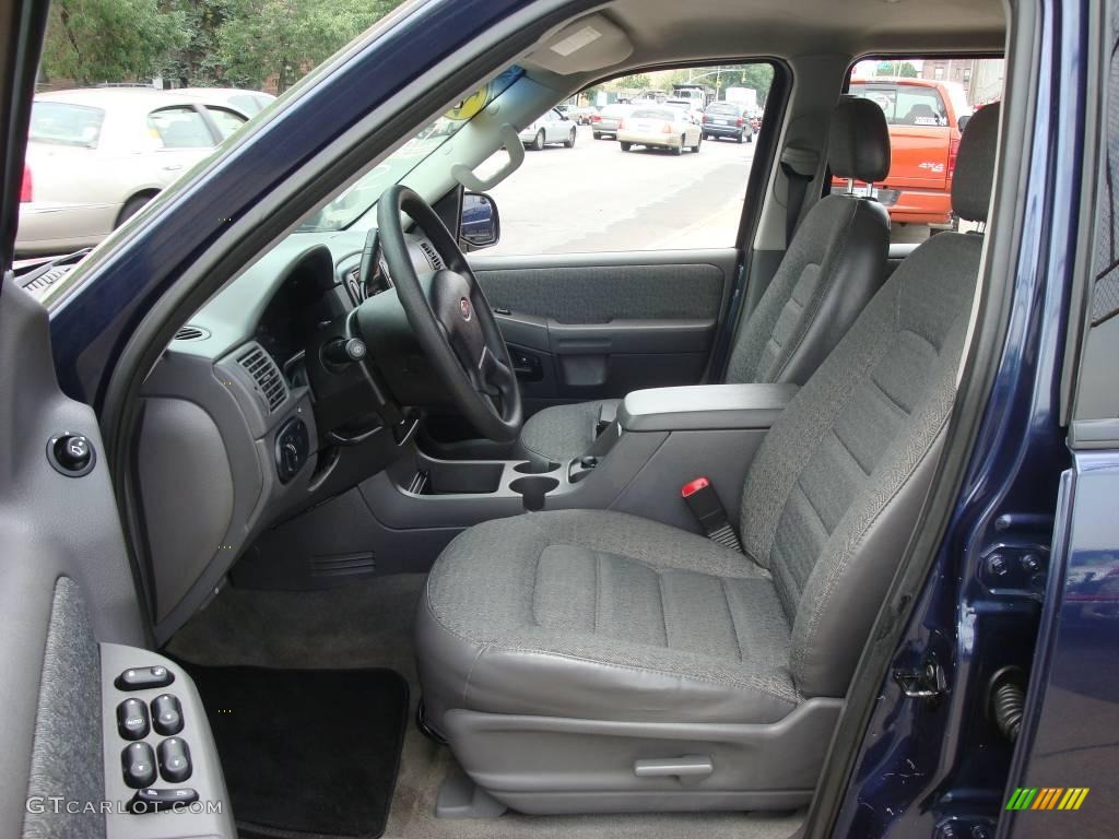 2003 Explorer XLS 4x4 - True Blue Metallic / Midnight Gray photo #13