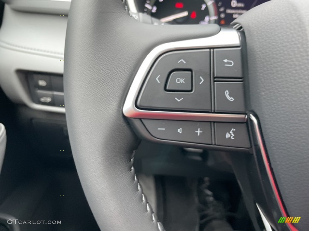 2021 Toyota Highlander XLE AWD Black Steering Wheel Photo #142651213