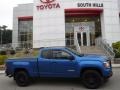 2021 Dynamic Blue Metallic GMC Canyon Elevation Extended Cab 4WD  photo #2
