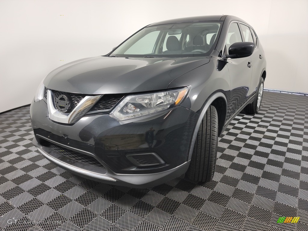 2016 Rogue S AWD - Magnetic Black / Charcoal photo #1